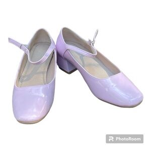 Light Pink Patent Leather Mary Jane Heels